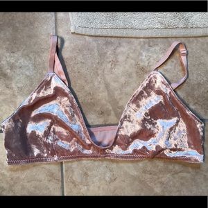 Urban Outfitters Velvet Bra